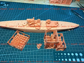 3d Printed 1/700 Royal Sovereign-class Battleship(full Hull/waterline)